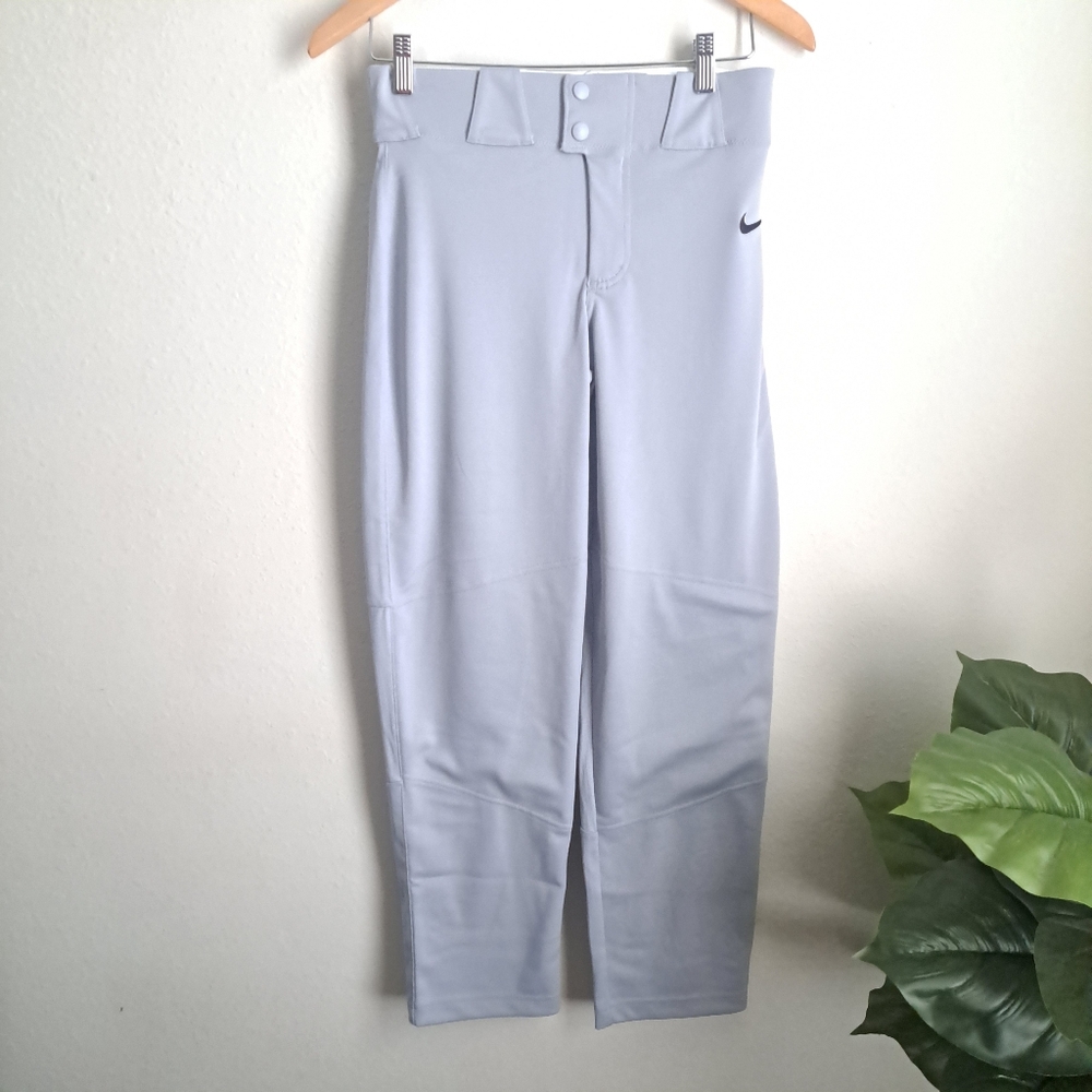 Nike BQ6440-052 Boys XL Extra Large Vapor Select Baseball Pants Full Length Gray